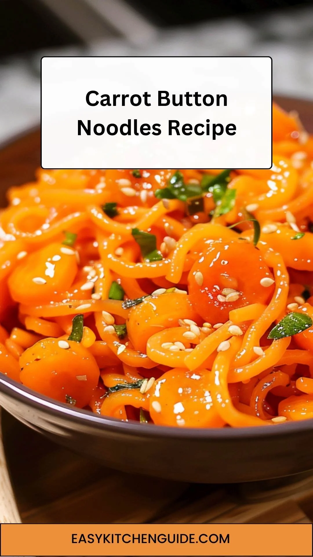 Carrot Button Noodles Recipe