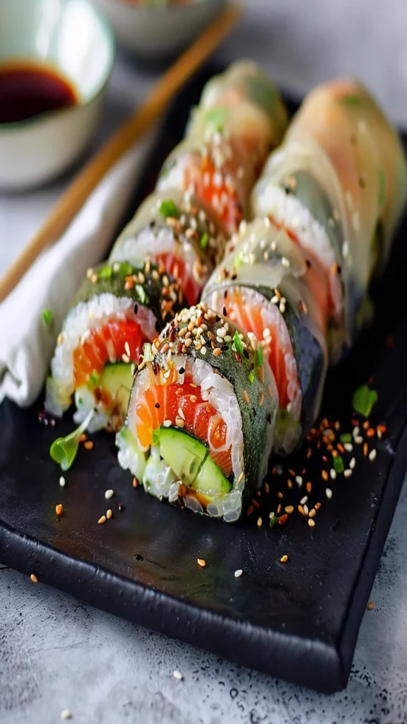 Copycat Rice Paper Sushi Roll