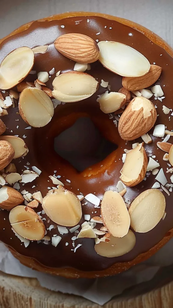 Donut With Almond Topping Copycat Recipe