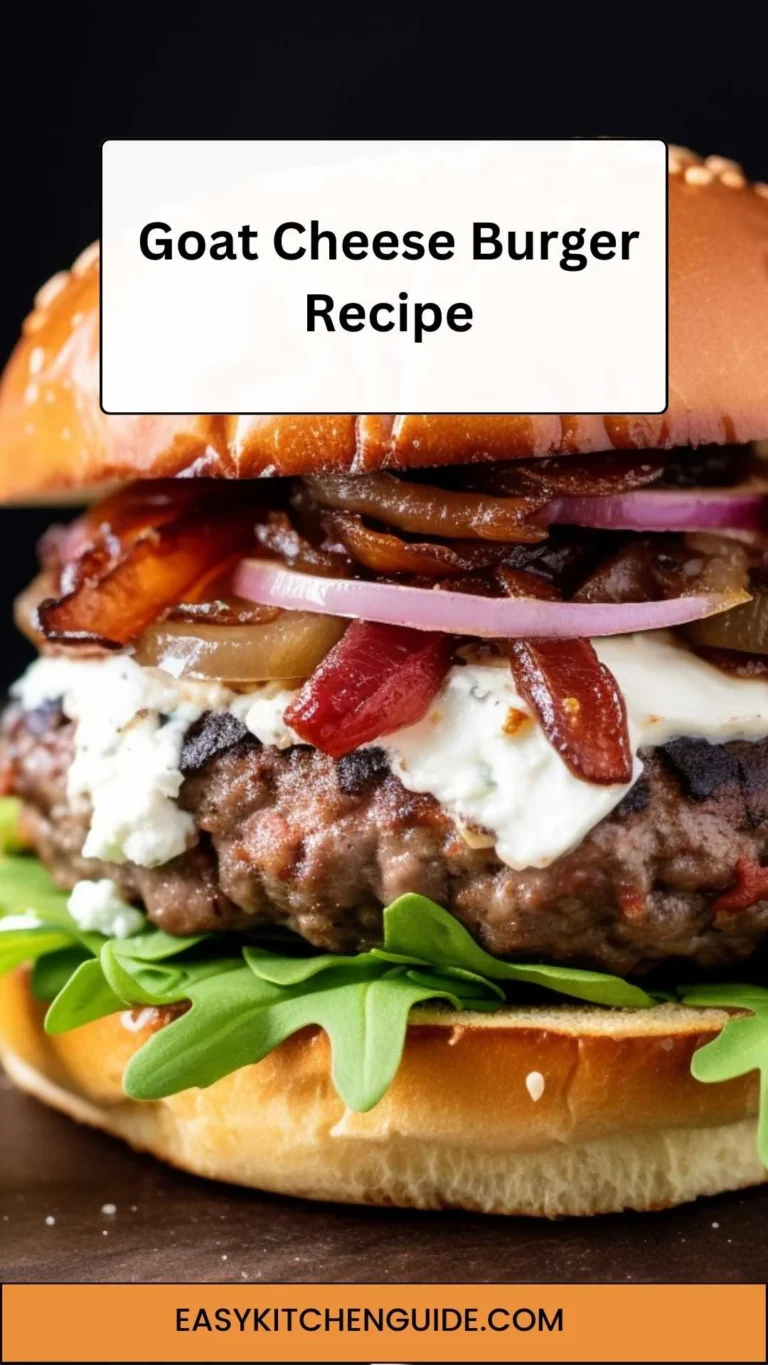 Goat Cheese Burger Recipe