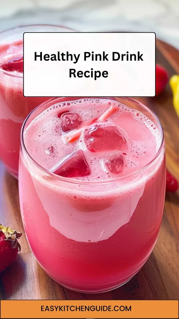Healthy Pink Drink Recipe