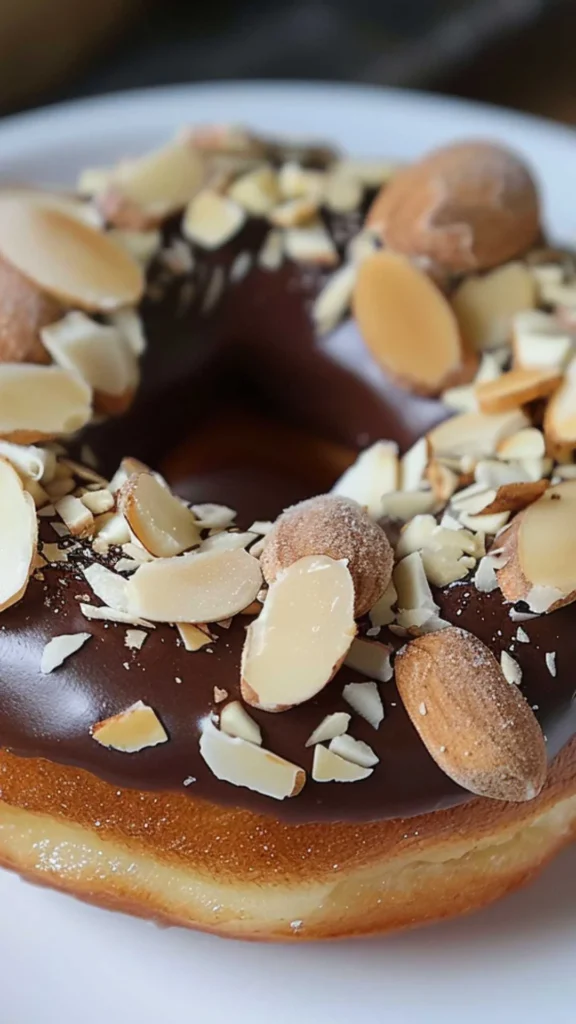 How to Make Donut With Almond Topping Recipe