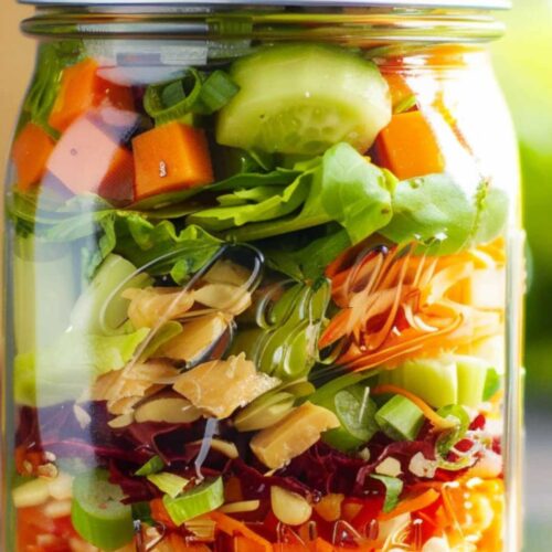 How to Make Mason Jar Asian Salad Recipe