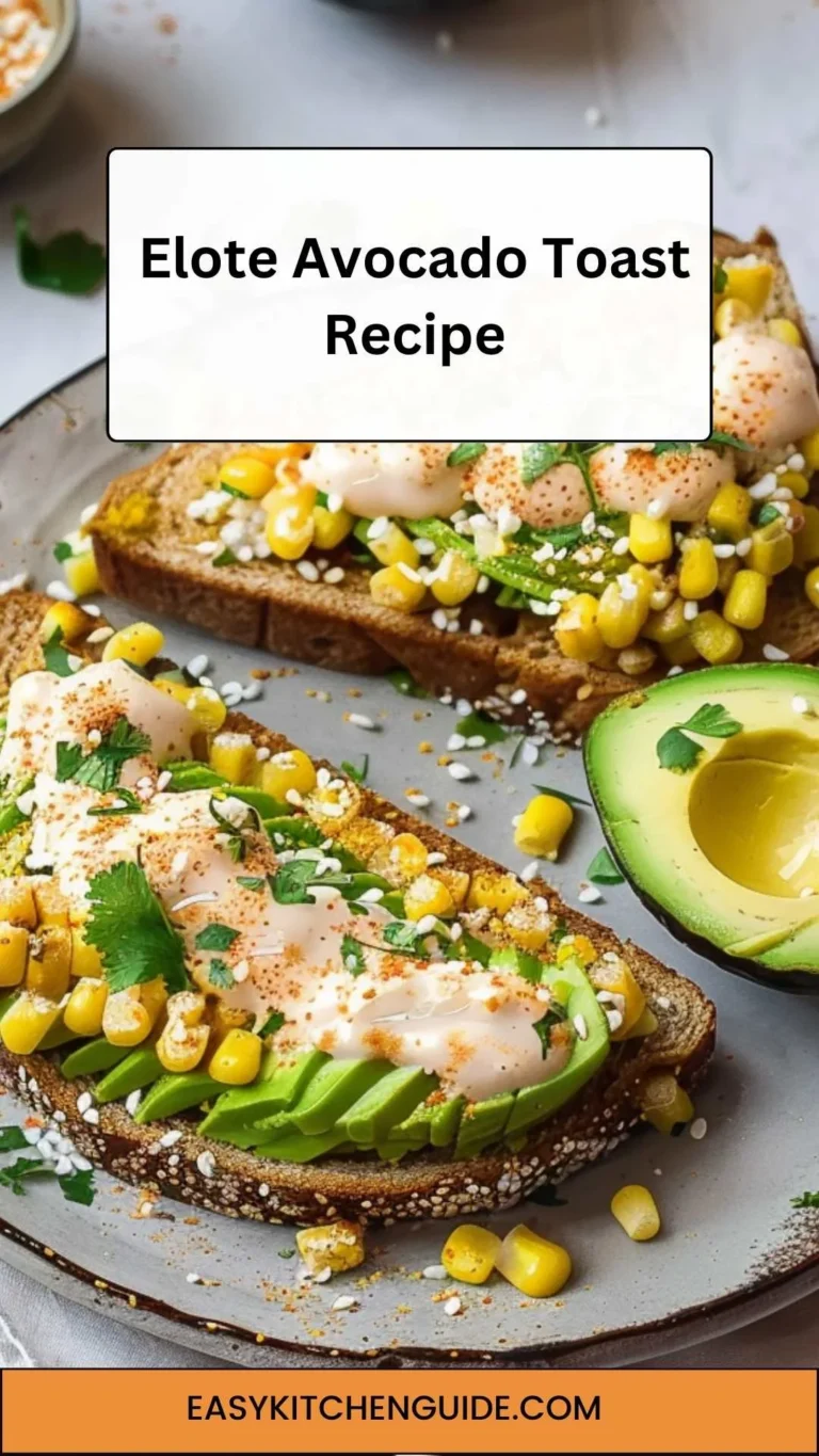 Elote Avocado Toast Recipe