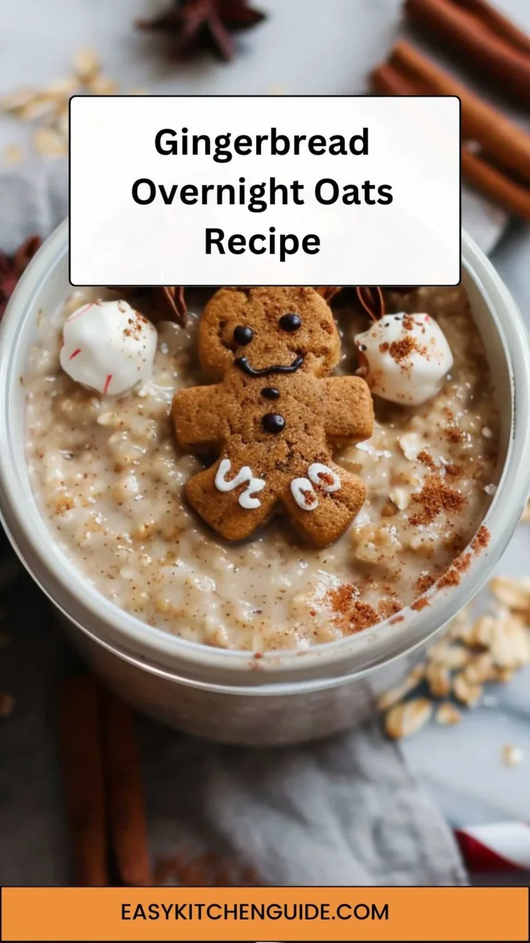 Gingerbread Overnight Oats Recipe