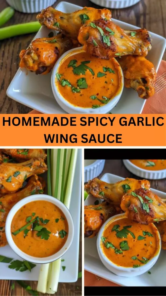 Best Homemade spicy garlic wing sauce
