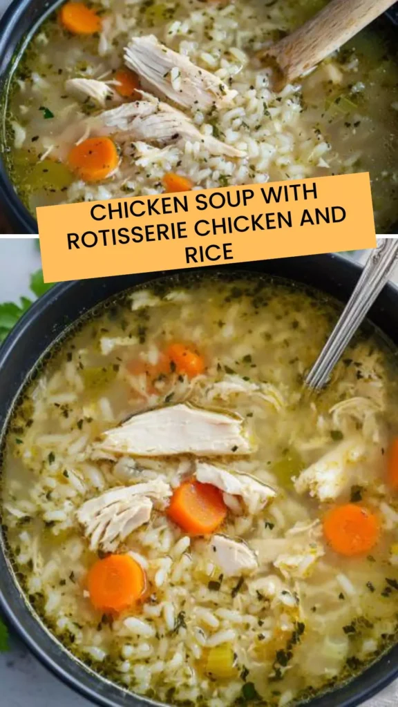 Best Chicken Soup With Rotisserie Chicken And Rice
