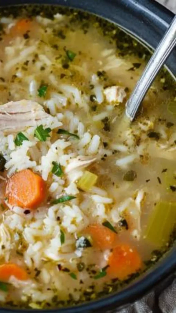 Easy Chicken Soup With Rotisserie Chicken And Rice
