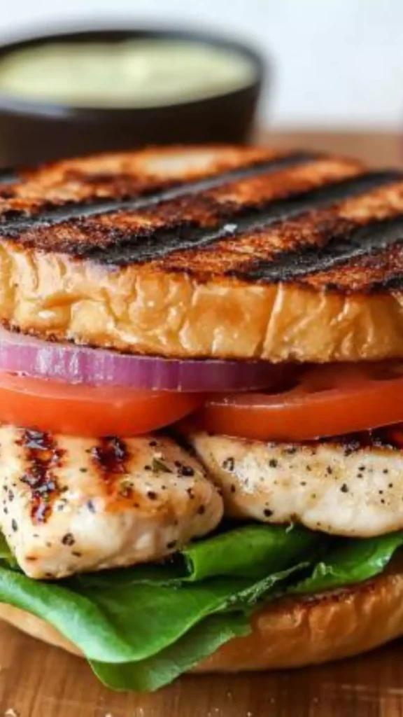 Easy Healthy grilled chicken sandwich recipe
