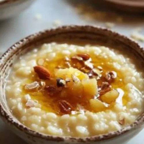 Rice pudding with honey recipe