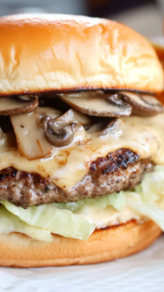 Easy Whataburger Mushroom Swiss Burger Recipe
