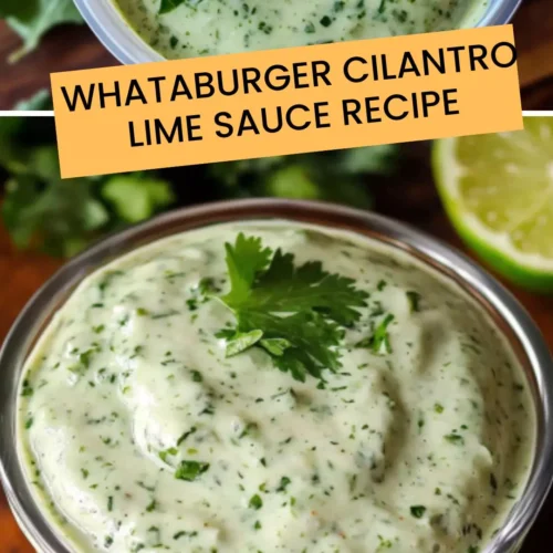 Best Whataburger Cilantro Lime Sauce Recipe