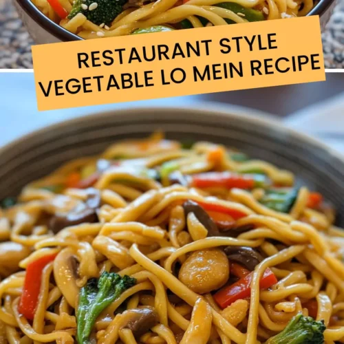 Best Restaurant Style Vegetable Lo Mein Recipe