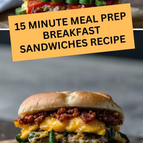 5 Minute Meal Prep Breakfast Sandwiches Recipe