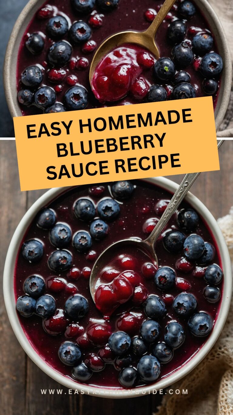 Easy Homemade Blueberry Sauce Recipe