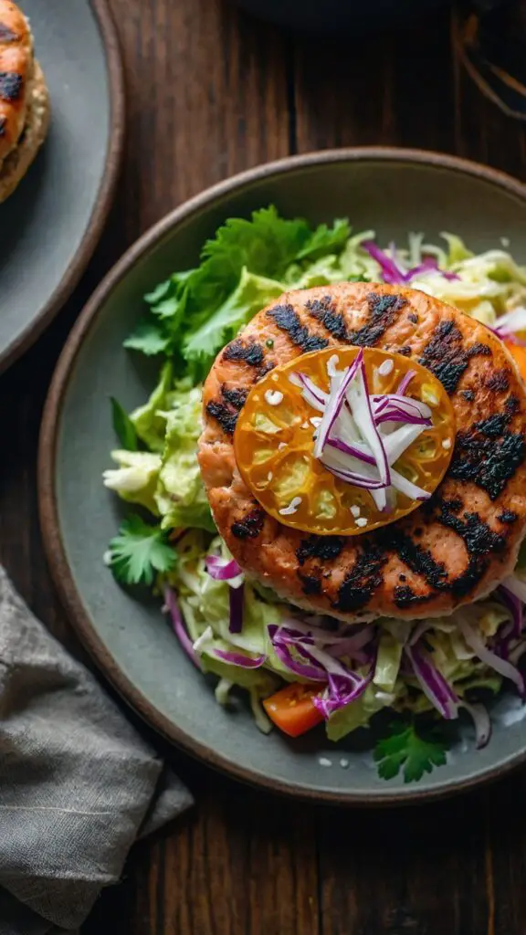 How to make Yummy Salmon Burgers Slaw Recipe How to make Yummy Salmon Burgers Slaw Recipe