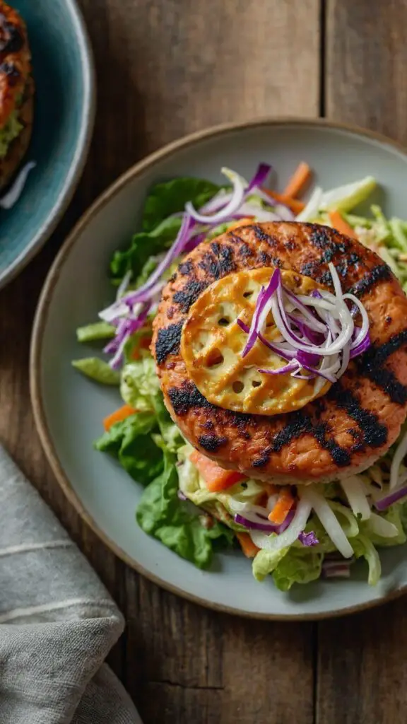 Yummy Salmon Burgers Slaw copycat Recipe Yummy Salmon Burgers Slaw copycat Recipe