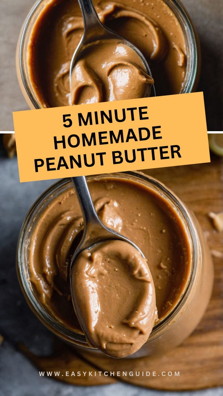 5 minute homemade peanut butter