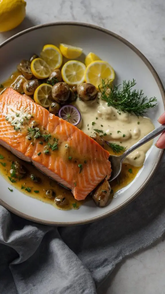 Baked Salmon With Amazing Lemon Sauce copycat Recipe Baked Salmon With Amazing Lemon Sauce copycat Recipe