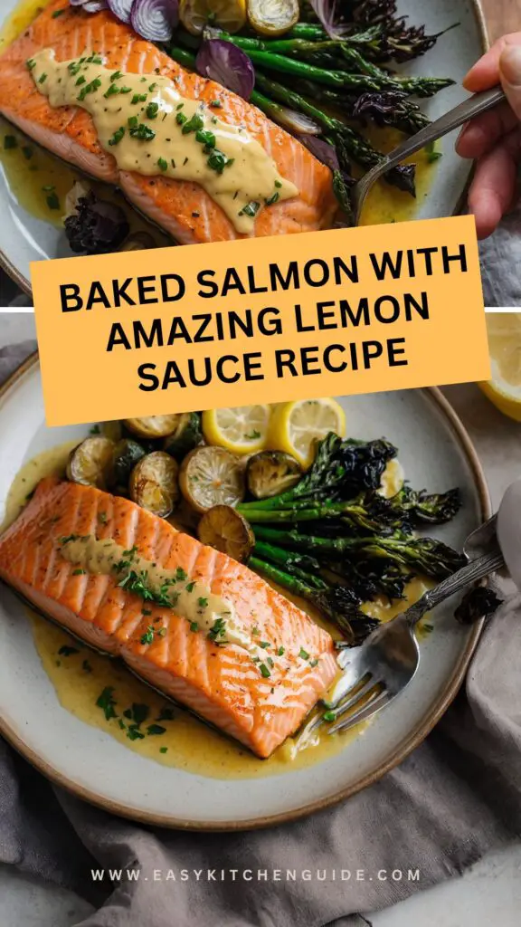 Baked Salmon With Amazing Lemon Sauce Recipe Baked Salmon With Amazing Lemon Sauce Recipe