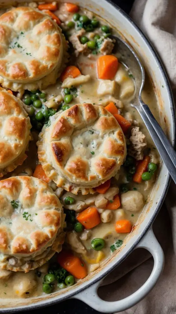 How to make Chicken Pot Pie With Biscuits Recipe How to make Chicken Pot Pie With Biscuits Recipe