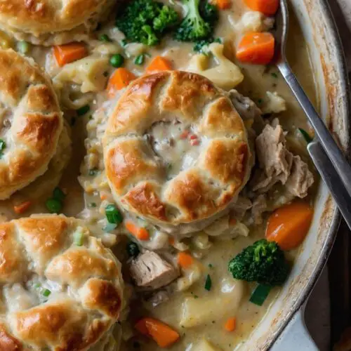 Chicken Pot Pie With Biscuits copycat Recipe