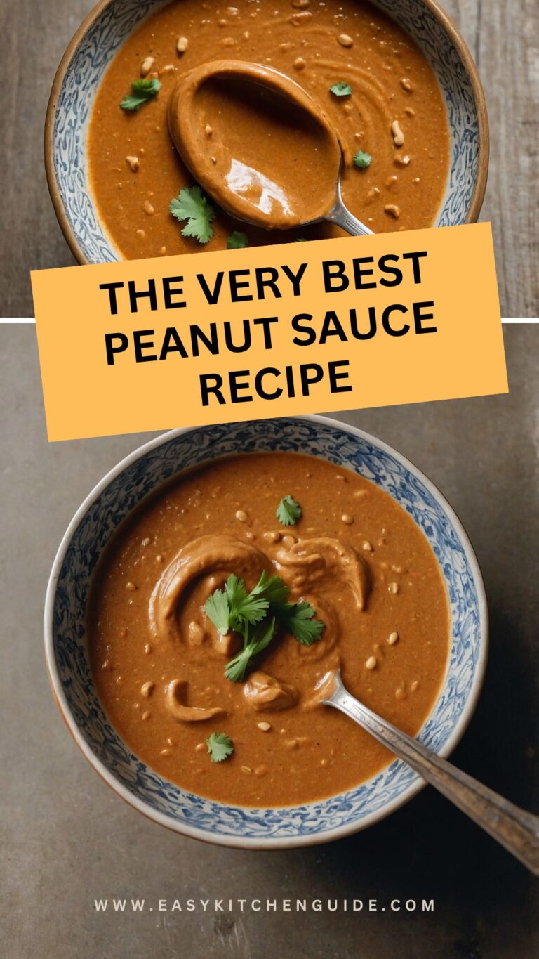 The Very Best Peanut Sauce Recipe