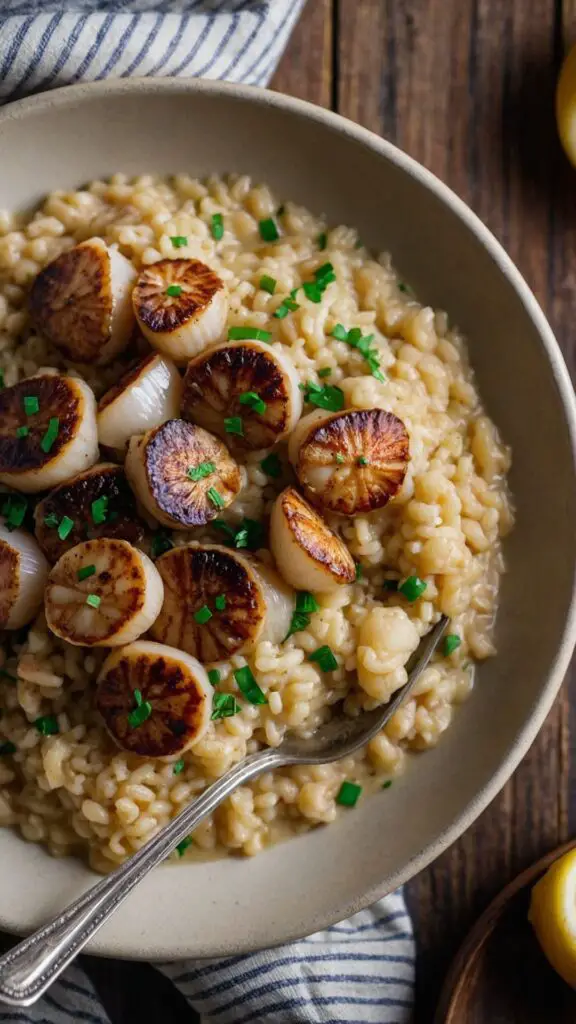 brown butter scallops parmesan risotto copycat recipe