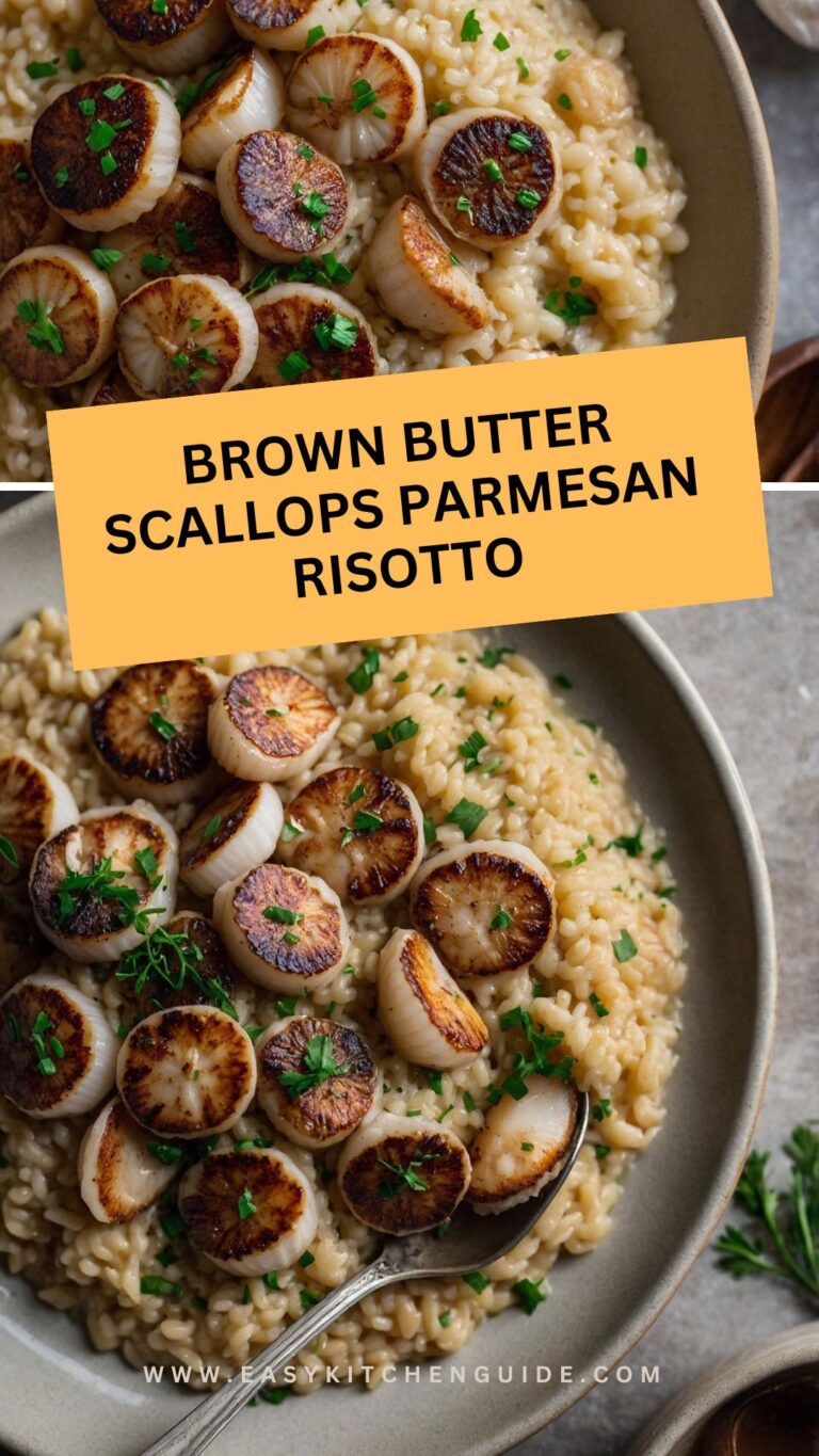 brown butter scallops parmesan risotto