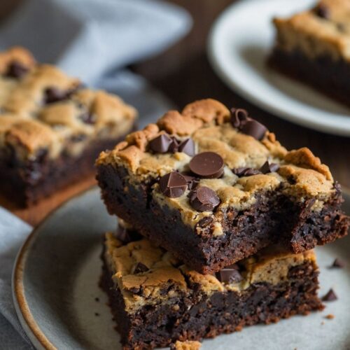 chocolate chip cookie brownies copycat recipe