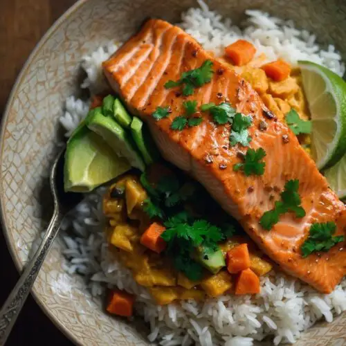 how to make coconut curry salmon