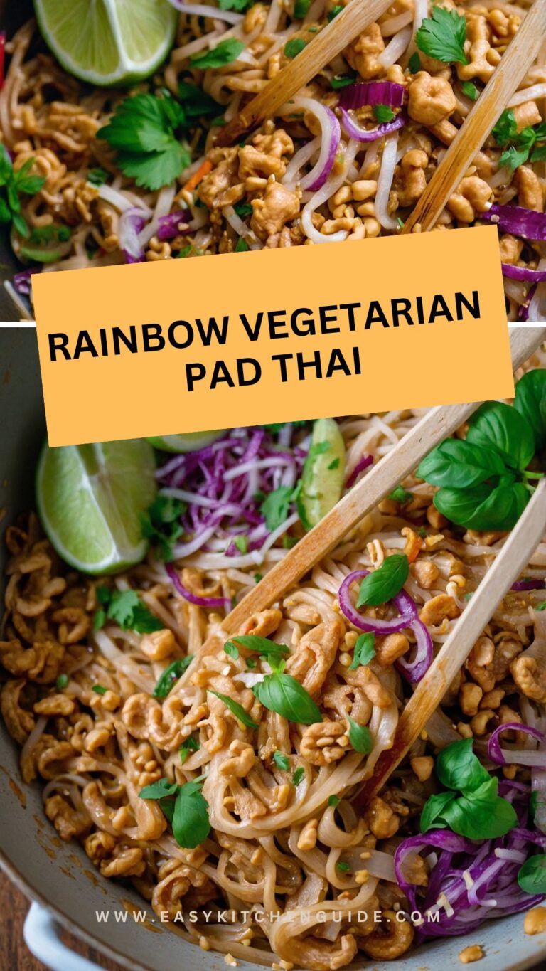 rainbow vegetarian pad thai