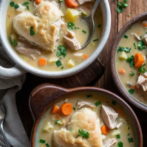 how to make slow cooker chicken pot pie soup