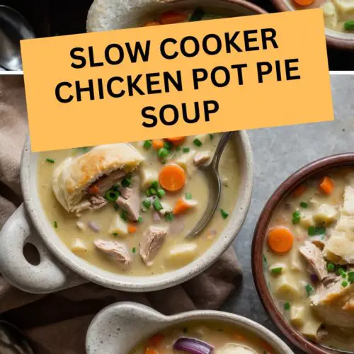 slow cooker chicken pot pie soup