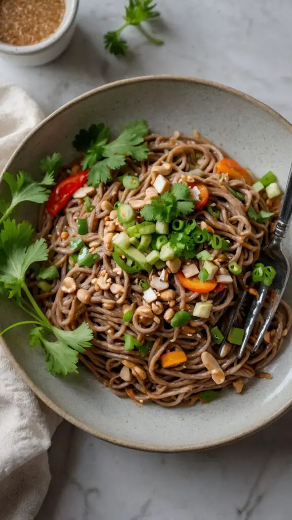 how to make spicy peanut soba noodle how to make spicy peanut soba noodle salad