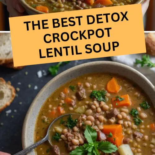 the best detox crockpot lentil soup