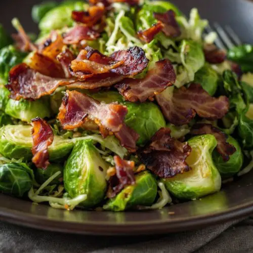 how to make bacon and brussel sprout salad