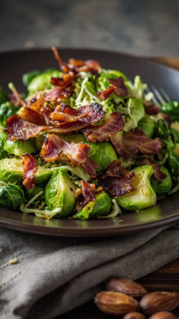 how to make bacon and brussel sprout salad