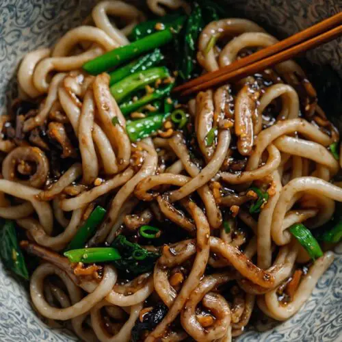 black pepper stir fried udon copycat recipe