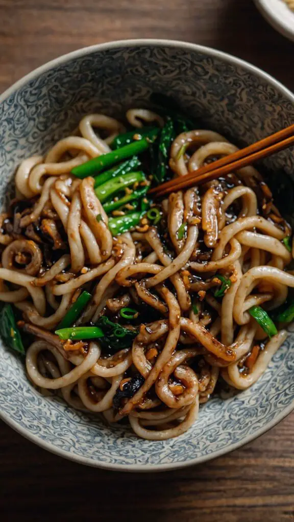 black pepper stir fried udon copycat recipe