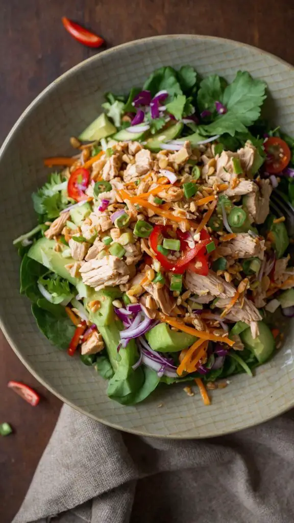 chopped thai chicken salad copycat recipe chopped thai chicken salad copycat recipe