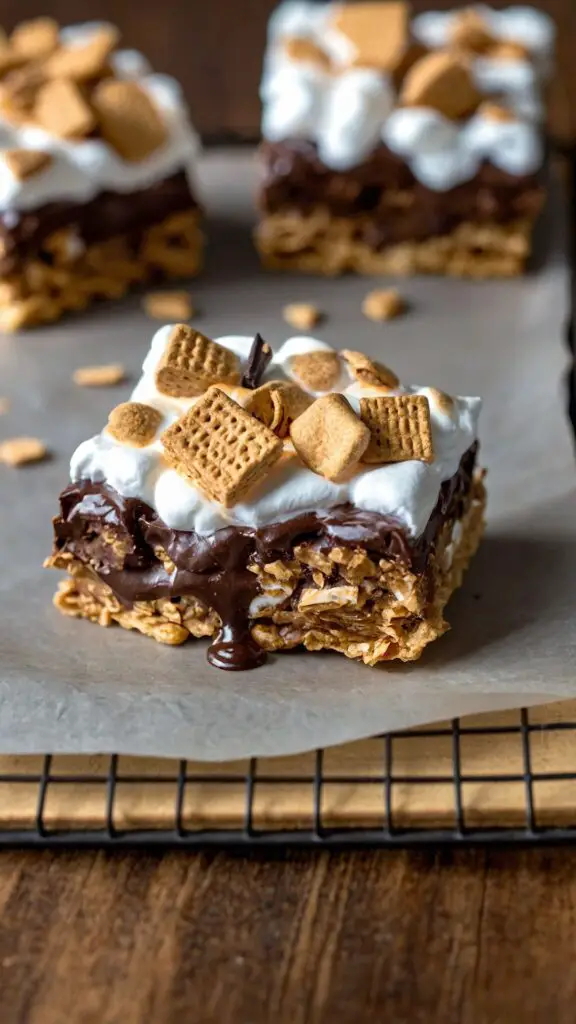 how to make golden grahams smores bars