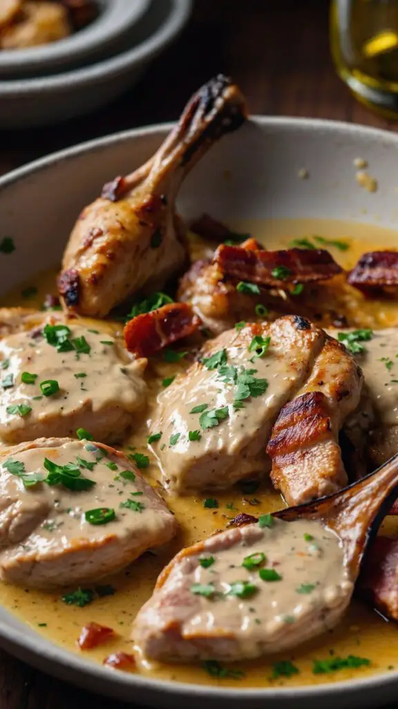 skillet chicken bacon white wine sauce copycat Recipe skillet chicken bacon white wine sauce copycat Recipe