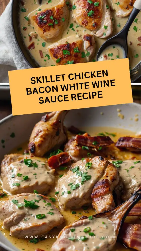 skillet chicken bacon white wine sauce Recipe skillet chicken bacon white wine sauce Recipe