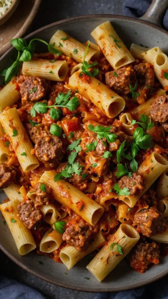 how to make spicy sausage rigatoni Recipe how to make spicy sausage rigatoni Recipe