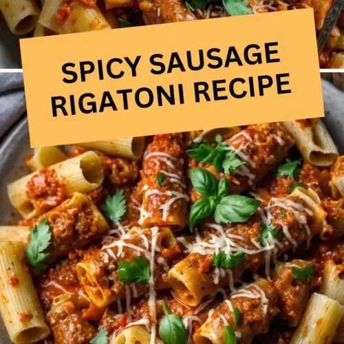 spicy sausage rigatoni Recipe