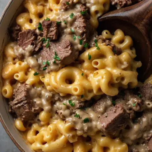 how to make steak mac and cheese recipe