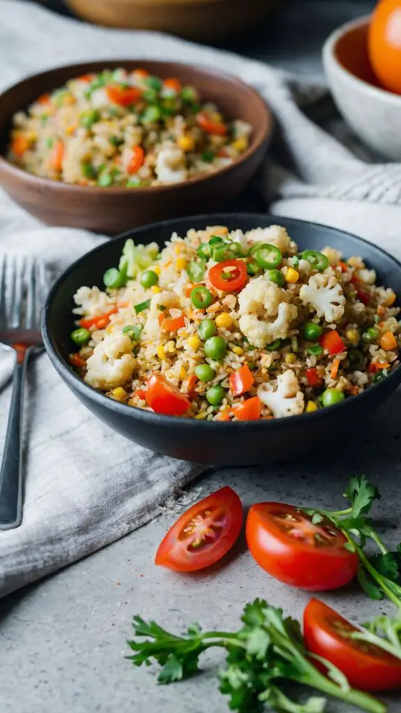 15 minute cauliflower fried rice copycat recipe