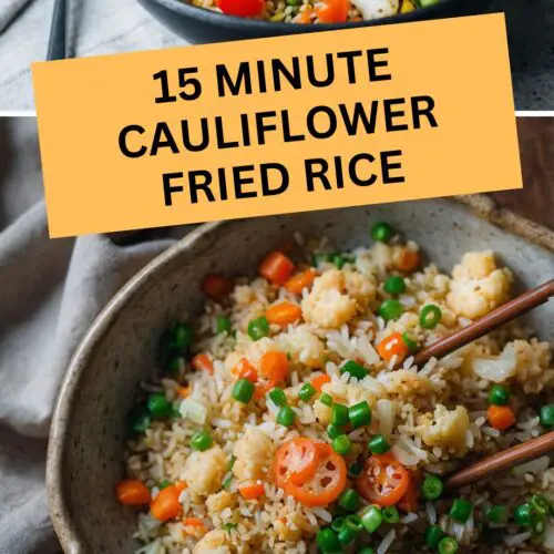 15 minute cauliflower fried rice
