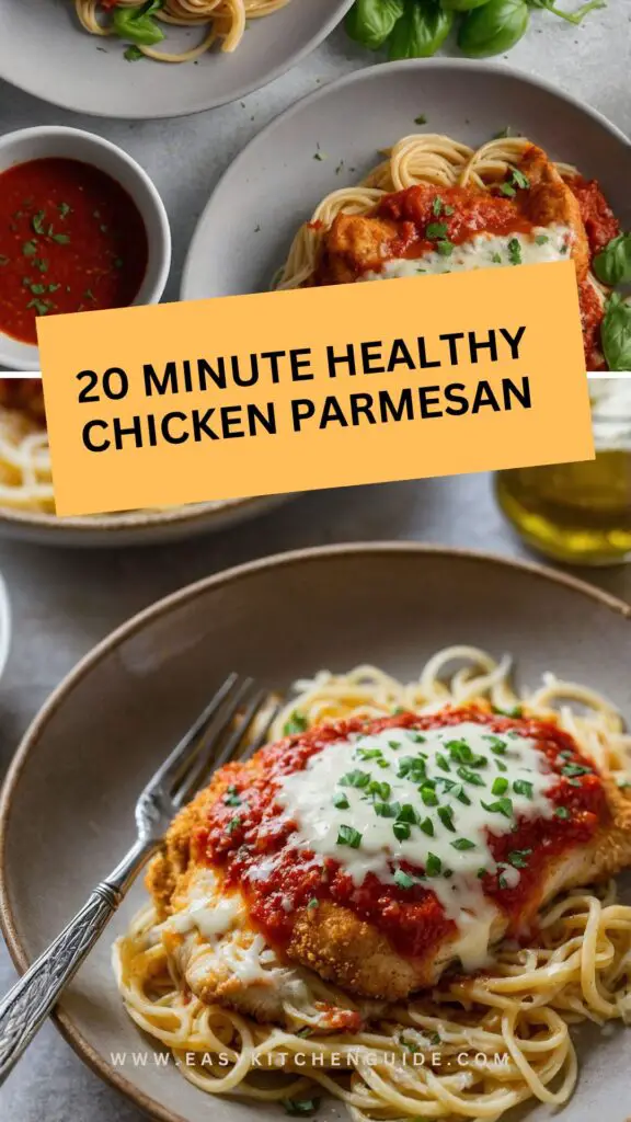 20 minute healthy chicken parmesan